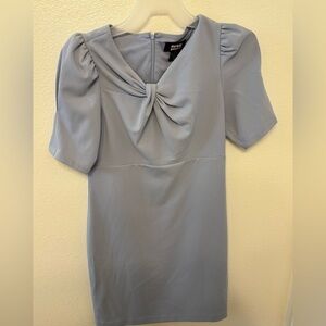 DKNY light Blue dress with bow detail
